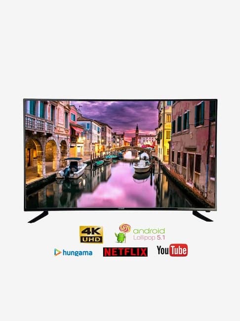 Croma 124 cm (49 Inches) 4k Ultra HD Smart Android Based LED TV (CREL7346, Black) (2019 Model)