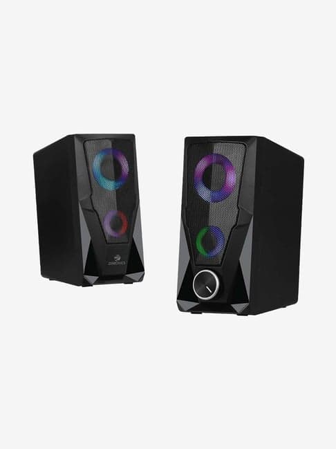 Zebronics Zeb-Warrior 10W 2.0 Channel RGB Multimedia Speaker (Black)
