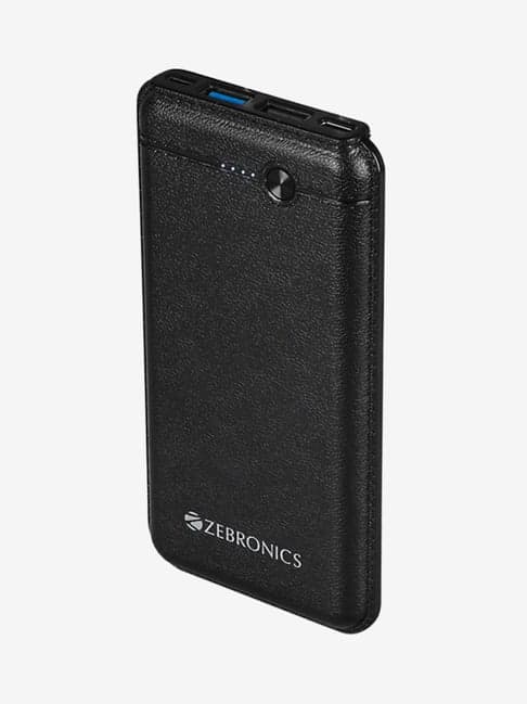 Zebronics ZEB-MC10000S1 10000 mAh Dual Port Power Bank (Black)