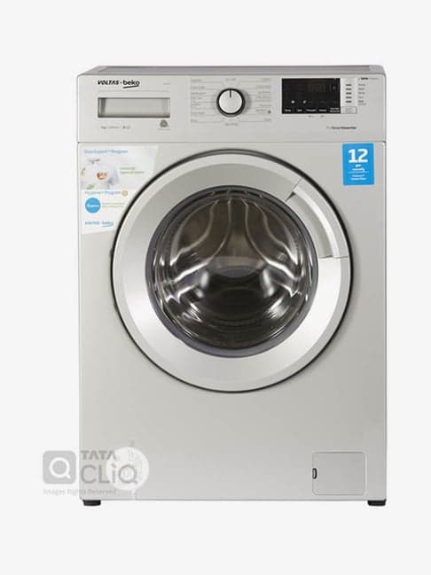 Voltas Beko 7 Kg Inverter Fully-Automatic Front Load Washing Machine with  Heater (WFL70S ,Grey)