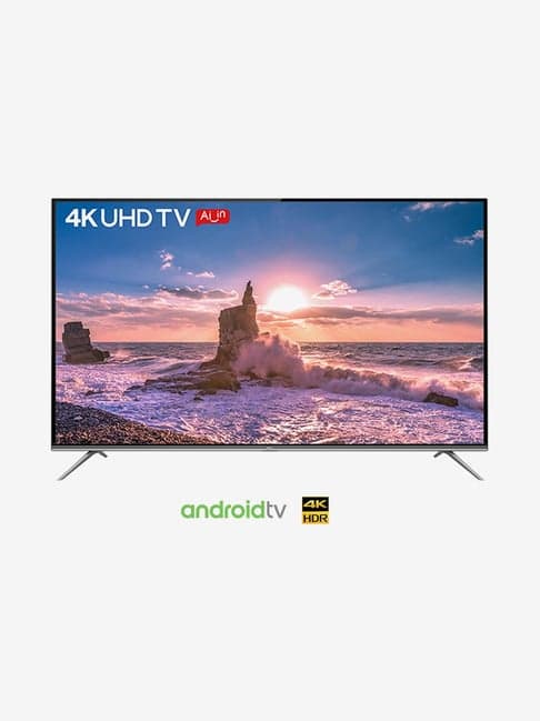 TCL 109.22 cm (43 Inches) Smart 4K Ultra HD Android LED TV 43P8 (Black, 2019 Range)