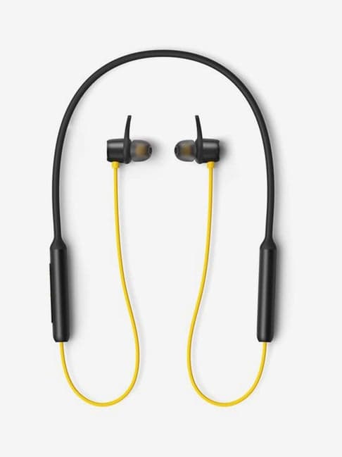 realme Buds Wireless Bluetooth Neckband (Black And Yellow)