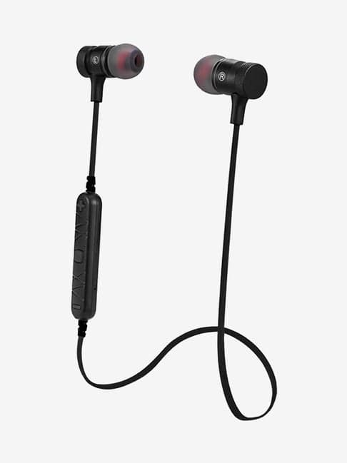 Nu Republic Jaxx Sport Bluetooth Wireless Earphones with Mic X-Bass Music & Calling Control (Black)