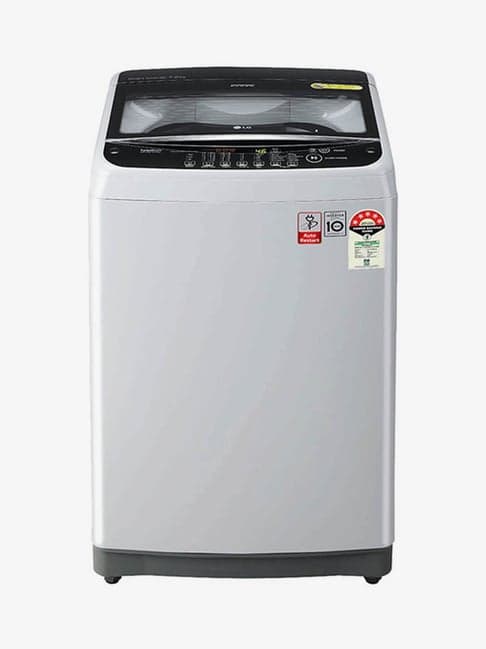 LG 7Kg 5 Star Inverter Fully Automatic Top Load Washing Machine (T70SJSF3Z, Silver)