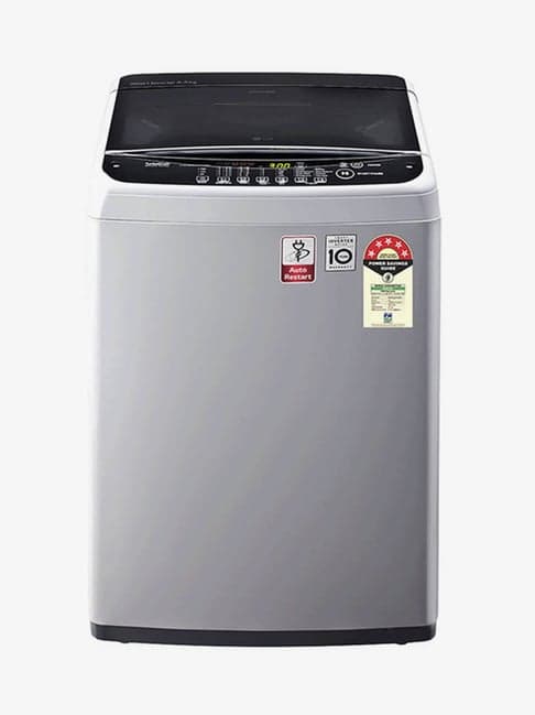 LG 6.5Kg 5 Star Inverter Fully Automatic Top Load Washing Machine (T65SNSF1Z, Middle Free Silver)