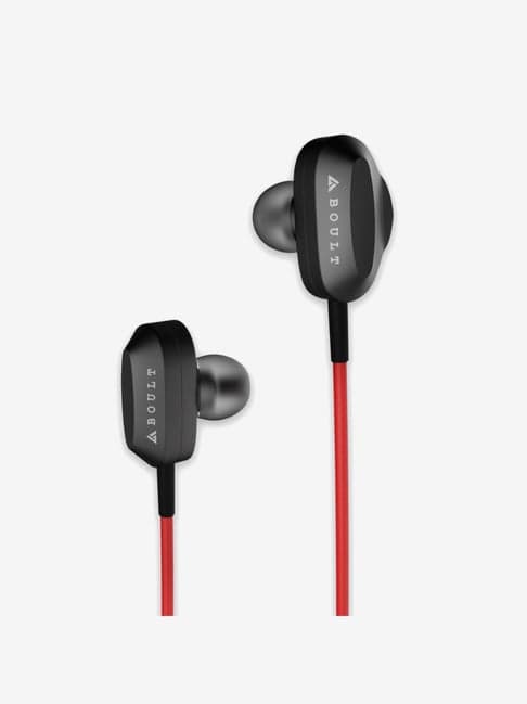 Boult Audio BassBuds X2 Wired Earphones with Mic (Red)