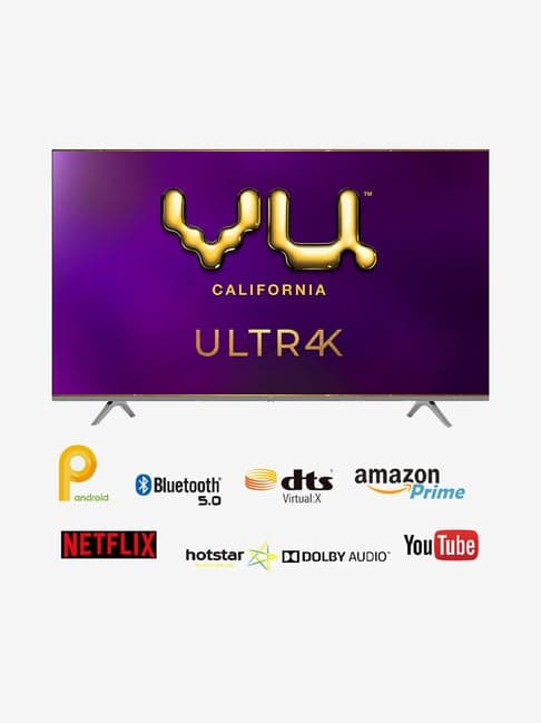 VU 139 cm (55 Inches) Smart Ultra HD 4K DLED TV 55UT (2020 Model, Grey)
