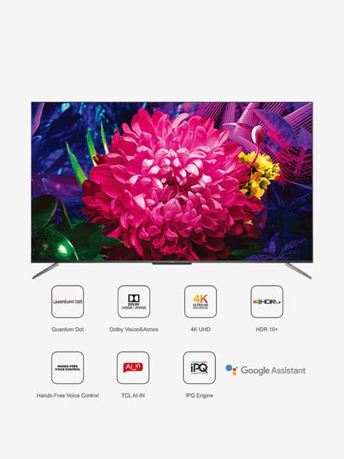 TCL 165.1 cm (65 Inches) Google Certified Android Smart Ultra HD 4K QLED TV 65C715 (2020 Model)