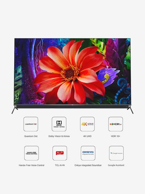 TCL 139.7 cm (55 Inches) Google Certified Android Smart Ultra HD 4K QLED TV 55C815 (2020 Model)