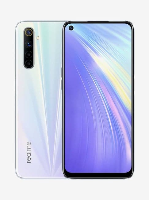 realme 6 64 GB (Comet White) 6 GB RAM, Dual SIM 4G