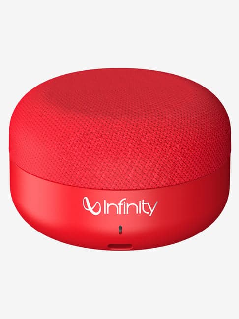 Infinity by Harman Clubz Mini Deep Bass Dual EQ Portable Wireless Bluetooth Speaker (Red)