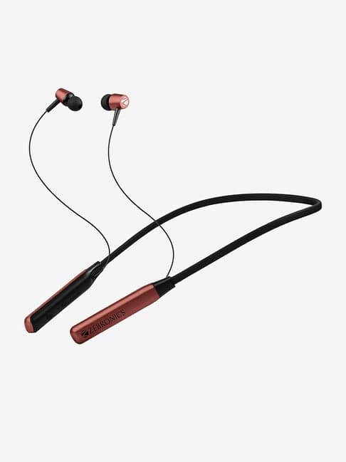 Zebronics Zeb-Lark Neckband with Mic (Orange)