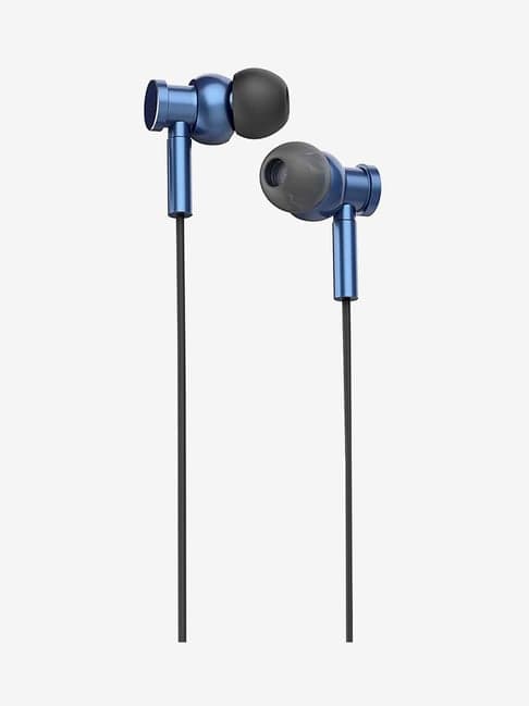 Pebble Vibe Wired Earphone with Microphone (Blue)
