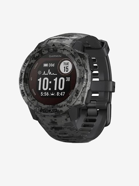 Garmin Instinct Solar Smartwatch (Camo Graphite)