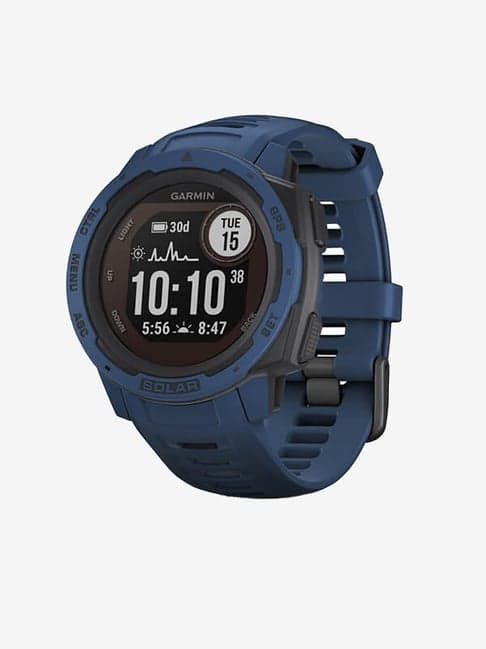 Garmin Instinct Solar Smartwatch (Tidal Blue)