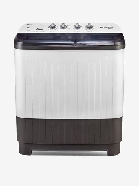 Voltas Beko 8 kg 5 Star Semi Automatic Top Load Washing Machine (WTT80DGRT, Grey)