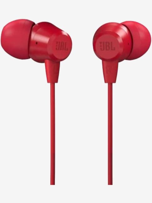 Jbl T50Hi Wired Earphones (Red)