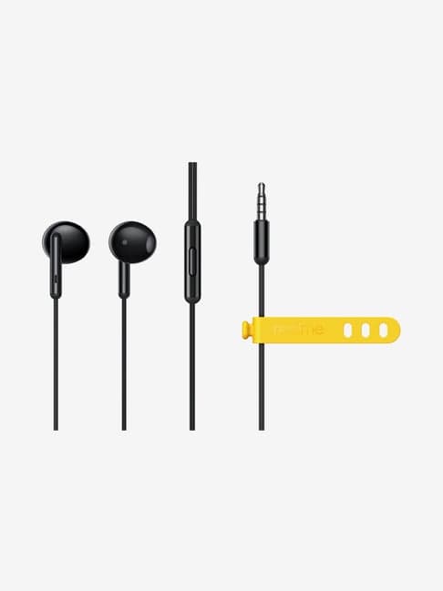realme Buds Classic Wired Earphone with Microphone (Black)
