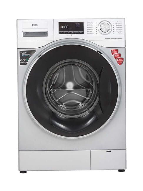 IFB 8Kg 5 Star Fully Automatic Front Load Washing Machine with Heater (SENATOR WXS,Silver)
