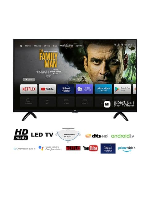 Mi 80 cm (32 Inches) HD Ready Android Smart LED TV 4A PRO (Black)