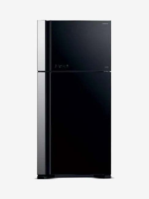 Hitachi 601L Inverter 2 Star Frost Free Double Door Refrigerator (Glass Grey,RVG660PND7)
