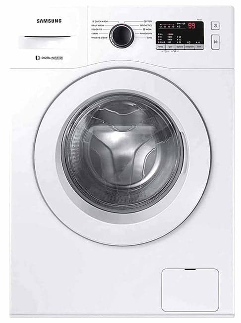Samsung 6.5Kg Inv 5Star Fully-Automatic Front Load Washing Machine with Heater(WW65R20GLSW/TL,White)