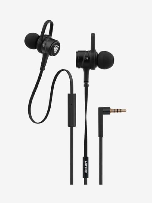 Ant Audio Wave Wired Earphone with Microphone (506, Black)