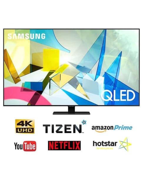 Samsung 138 cm (55 Inches) Smart 4K Ultra HD QLED TV QA55Q80TAKXXL (2020 Model, Black)