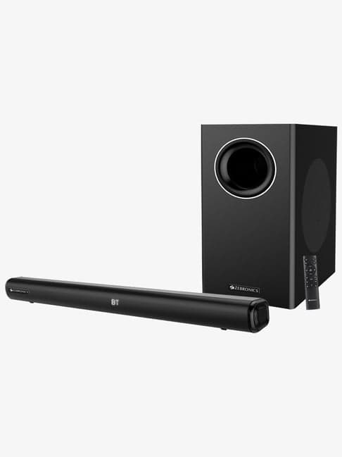 ZEBRONICS Juke bar 5000 pro 120 W Bluetooth Soundbar (Black, 2.1 Channel)