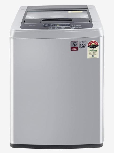 LG 6.5Kg  5 Star Inverter Fully Automatic Top Load Washing Machine (T65SKSF4Z, Silver)