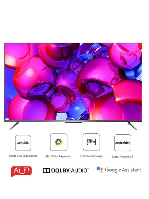 TCL 139.7 cm (55 Inches) Google Certified Android Smart 4K Ultra HD LED TV 55P715 (2020 Model,Black)