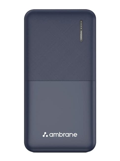 Ambrane Capsule 10K PP-111 10000mAh Dual Output Power Bank (Blue)