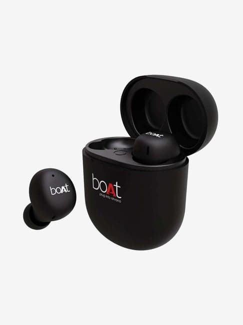 boAt Airdopes 383 T TWS Earbuds with Up to 20H Playback, ASAP Charge, IWP (Black)