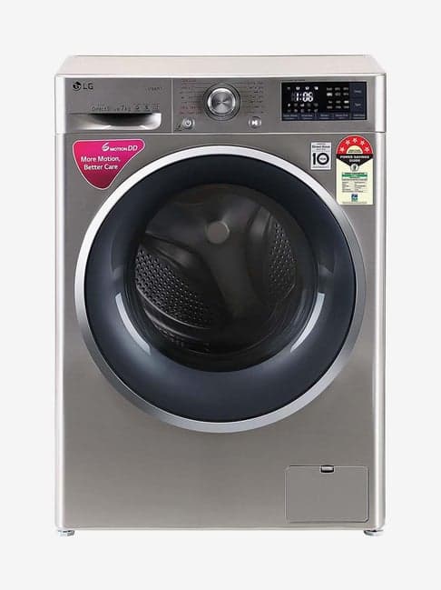 LG 7 Kg Inverter 5 Star Fully Automatic Front Load Washing Machine with Heater WiFi (FHT1207ZWS,VCM)