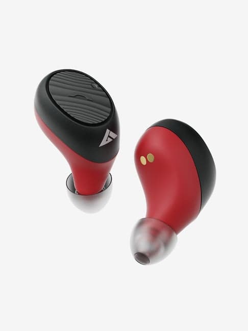 Boult Audio AirBass LiveBuds True Wireless Earbuds with Charging Case (Red and Black)