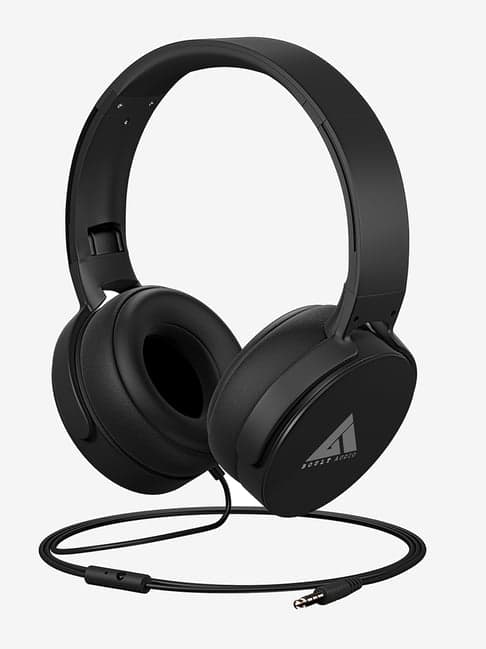 Boult Audio BassBud Q2 Over The Ear Wired Headphone With Mic (Black)