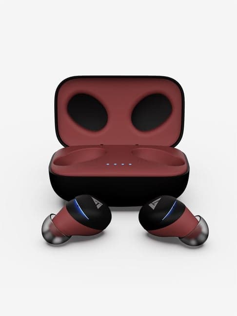 Boult audio AirBass Zigbuds True Wireless Earbuds with Touch Controls & IPX5 Water Resistant (Red)