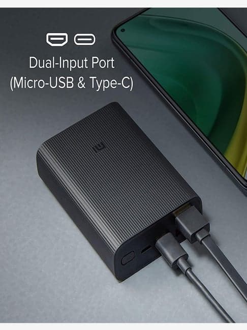 Xiaomi PB1022ZM 10000mAh Triple Port Pocket Power Bank Pro (Black)