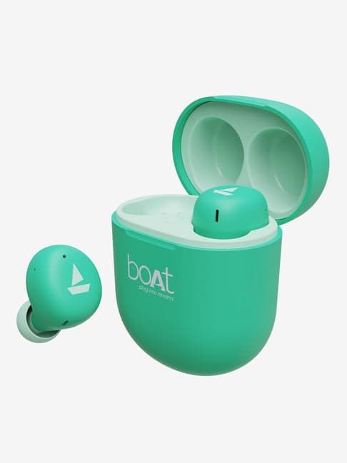 boAt Airdopes 381 T TWS Earbuds with Up to 20H Playback, ASAP Charge, IWP (Mint Green)