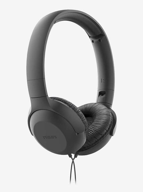 Philips UpBeat TAUH201BK On The Ear Wired Headphone with Mic (Black)