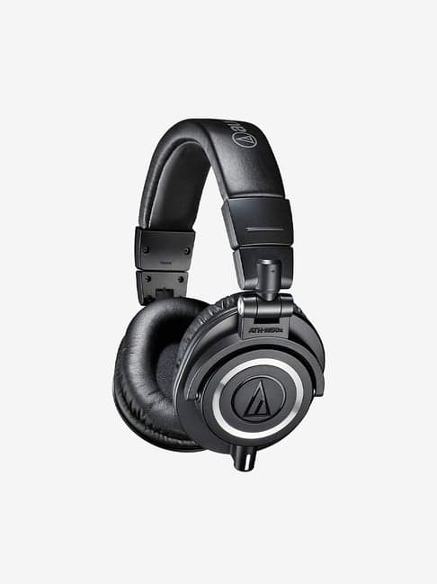 Audio Technica ATH M50x Over Ear Professional Studio Monitor Headphones (Black)