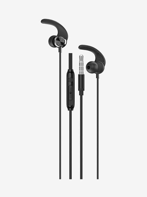 Ambrane Stringz-29 Wired Earphone with Microphone (Black)