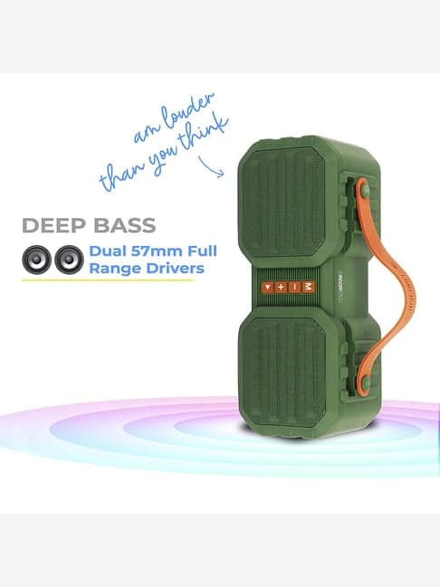 Zebronics Sound Feast 50 14W Portable Bluetooth Speaker (Green)