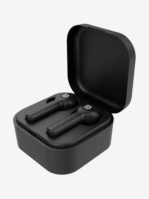 Portronics Harmonics Twins 22 POR-1078 True Wireless Bluetooth Earpods with Mic (Black)
