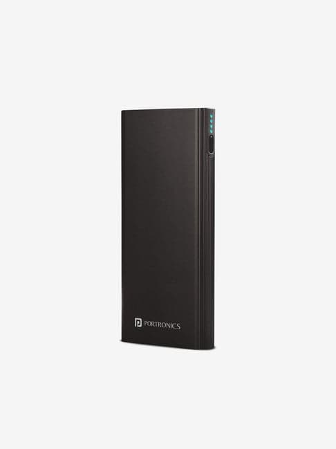 Portronics M 10K POR-1219 20000mAh Power Bank with Dual USB Input (Black)