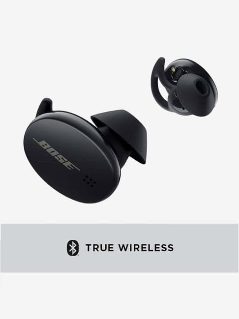 Bose Sport Earbuds for Workouts and Running, Sweat Resistant with Touch control (Black)