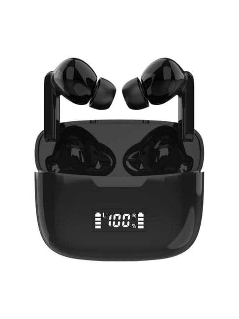 Blaupunkt BTW10S TWS Earbuds with HD Sound, Deep Bass,Built-in Mic & Type-C Fast Charging (Black)