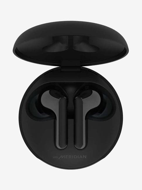 LG Tone Free HBS-FN4 True Wireless Bluetooth Earbuds with Mic (Black) (With Free Ganesha Case)