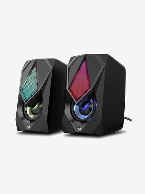 Zebronics Zeb-Warrior II 2.0 Channel 10W Speaker with RGB LED Lights (Black)