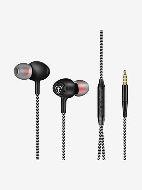 Tiitan S9 Stereo Wired In-Ear Earphones with Microphone (Black and White)